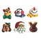 Buttons Galore and More 3D Novelty Buttons &#x2013; Holiday Fun Christmas Bundle - 36 Pcs